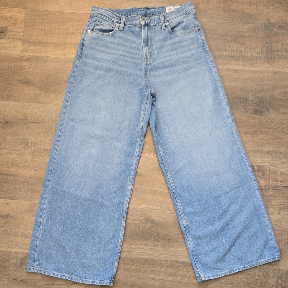 Women's Gap Baggy Mid Rise Jeans 10R